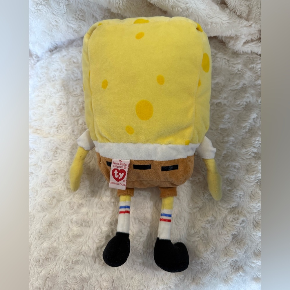 TY Beanie Buddies SpongeBob SquarePants 12" Tall Stuffed Plush - Picture 2 of 5